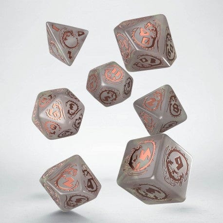 Q Workshop Dragons Dice Quartz Poly 7 Set | Dragon's Lair Comics and Fantasy Houston TX