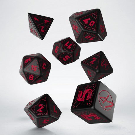 Q Workshop Cyberpunk RPG Dice Set | Dragon's Lair Comics and Fantasy Houston TX