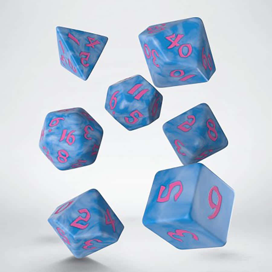 Q Workshop 7ct Classic Runic Dice Assorted Styles | Dragon's Lair Comics and Fantasy Houston TX