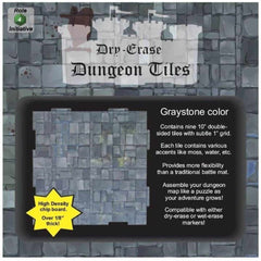 DUNGEON TILES: DRY-ERASE GRAYSTONE: BOOSTER PACK OF SQUARE TILES | Dragon's Lair Comics and Fantasy Houston TX