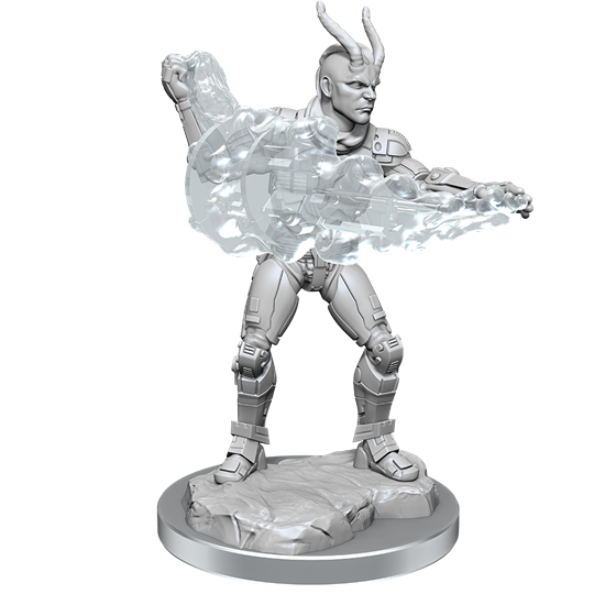 Wizkids Starfinder Deep Cuts Unpainted Miniatures: W17 Lashunta Technomancer Male | Dragon's Lair Comics and Fantasy Houston TX