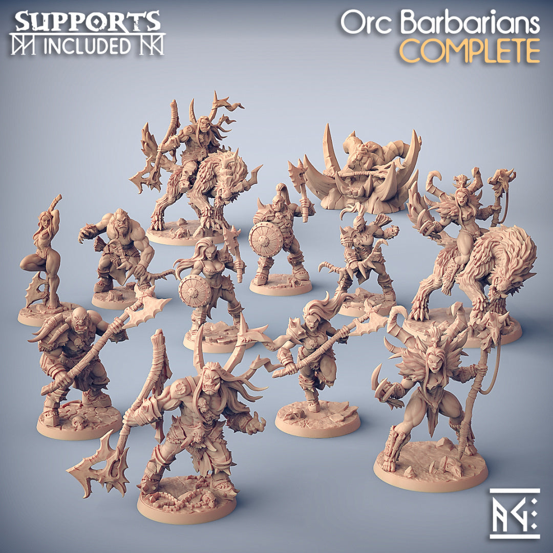 Dragon's Lair Printed MIni: Orc Barbarians Set | Dragon's Lair Comics and Fantasy Houston TX