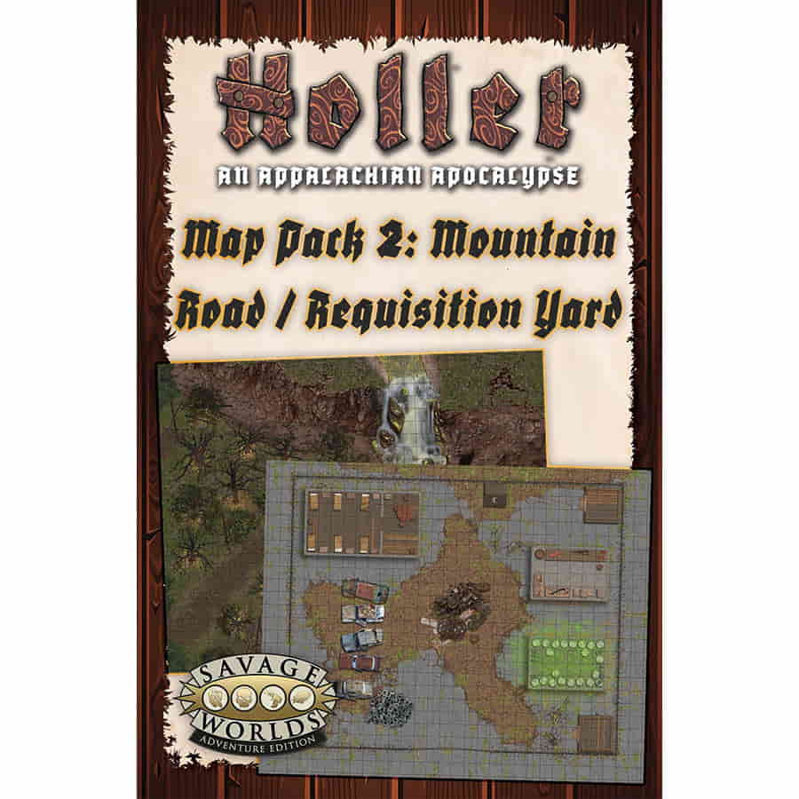 Holler RPG: An Appalachian Apocalypse: MAP PACK 2: MOUNTAIN ROAD AND REQUISITION YARD | Dragon's Lair Comics and Fantasy Houston TX