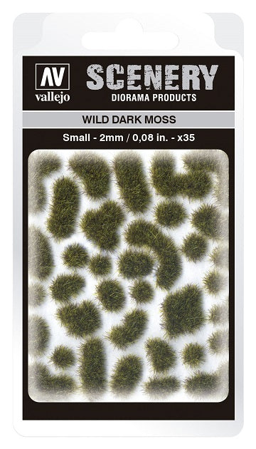 Vallejo Scenery: Wild Tuft - Dark Moss (2mm) | Dragon's Lair Comics and Fantasy Houston TX