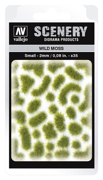 Vallejo Scenery: Wild Tuft - Moss (2mm) | Dragon's Lair Comics and Fantasy Houston TX