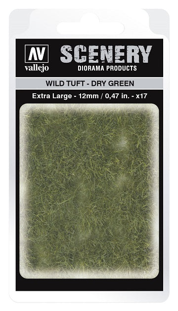 Vallejo Scenery: Wild Tuft - Dry Green (8mm) | Dragon's Lair Comics and Fantasy Houston TX