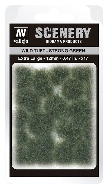 Vallejo Scenery: Wild Tuft - Strong Green (8mm) | Dragon's Lair Comics and Fantasy Houston TX