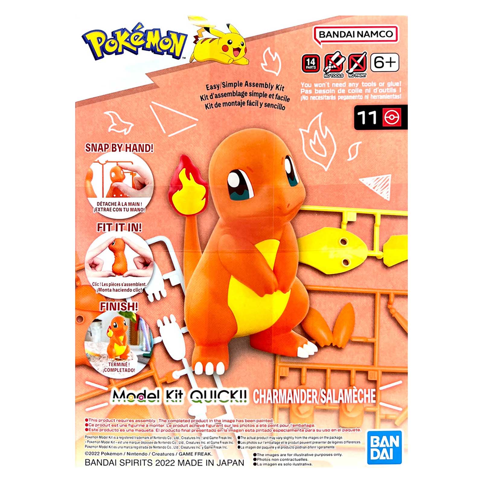 Bandai Pokemon Charmander Model Kit | Dragon's Lair Comics and Fantasy Houston TX