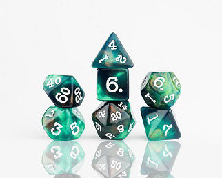 Sirius Dice Poly 7 Set: Seamoss | Dragon's Lair Comics and Fantasy Houston TX