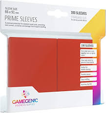 Gamegenic Matte Prime Card Sleeves: Red | Dragon's Lair Comics and Fantasy Houston TX