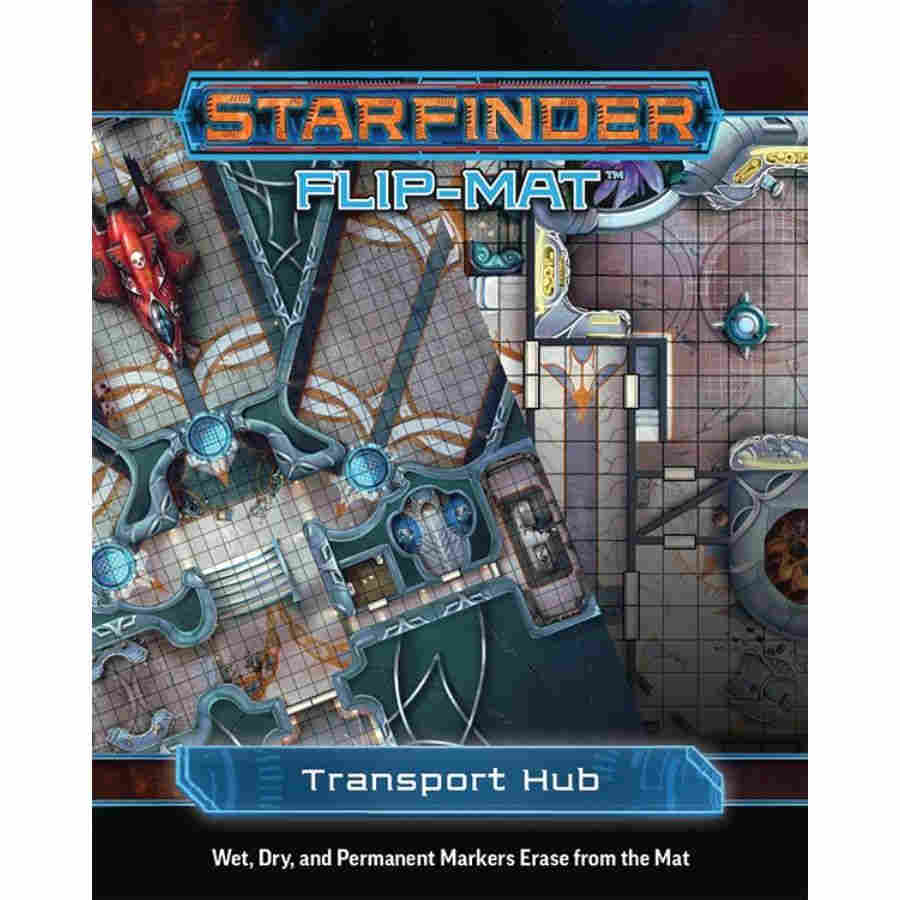 Starfinder RPG Flip Mat: Transport Hub | Dragon's Lair Comics and Fantasy Houston TX