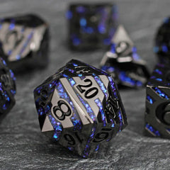 Forged Gaming Star Slash Metal Poly 7 Dice Set | Dragon's Lair Comics and Fantasy Houston TX