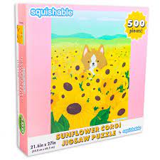 Squishable Sunflower Corgie 500 Piece Puzzle | Dragon's Lair Comics and Fantasy Houston TX