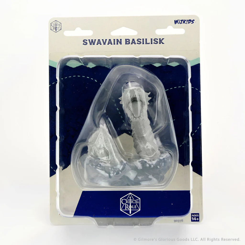 Critical Role Unpainted Miniatures: W01 Swavain Basilisk | Dragon's Lair Comics and Fantasy Houston TX