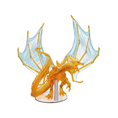 Wizkids Nolzur's Marvelous Unpainted Miniatures: Adult Topaz Dragon | Dragon's Lair Comics and Fantasy Houston TX