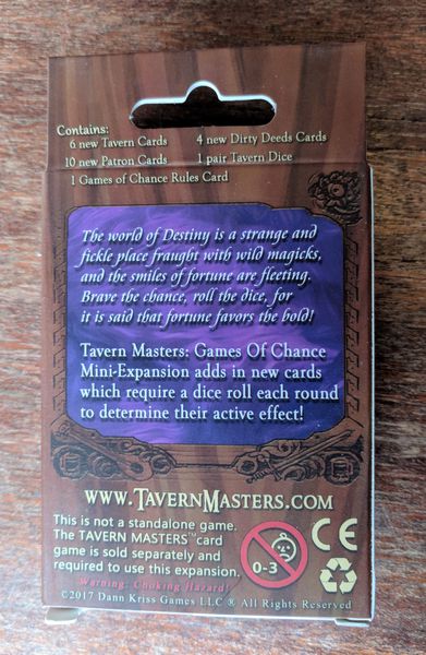 OBSOLETE Tavern Masters Games of Chance Expansion | Dragon's Lair Comics and Fantasy Houston TX