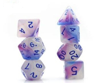 Game Habit Ice Fortress Poly 7 Dice Set | Dragon's Lair Comics and Fantasy Houston TX