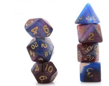 Game Habit Disco Eyeshadow Poly 7 Dice Set | Dragon's Lair Comics and Fantasy Houston TX