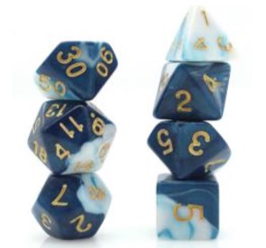 Game Habit Rip Curl Poly 7 Dice Set | Dragon's Lair Comics and Fantasy Houston TX