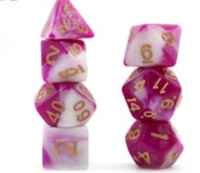 Game Habit Hubba Double Yum Poly 7 Dice Set | Dragon's Lair Comics and Fantasy Houston TX