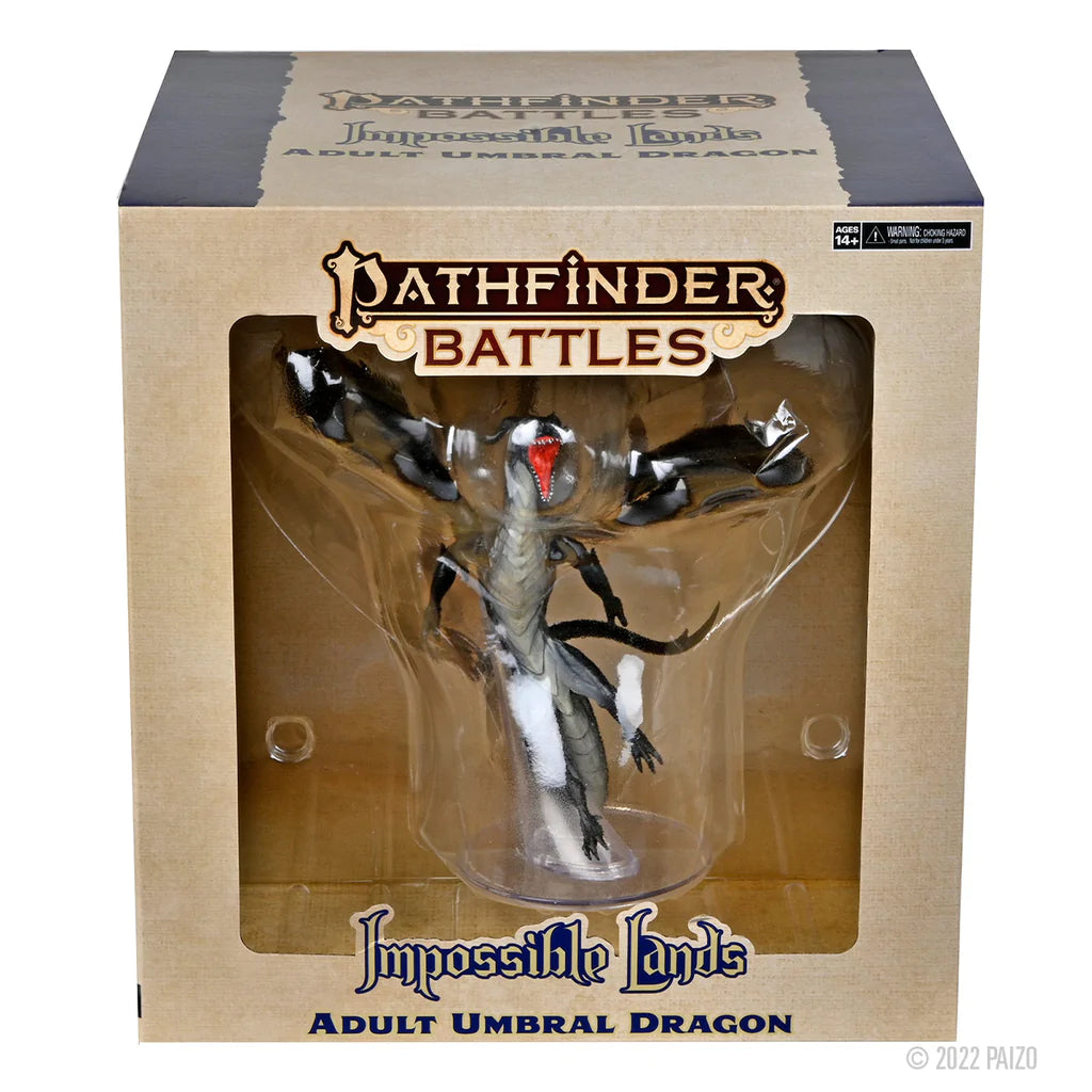 Pathfinder Battles: Impossible Lands - Adult Umbral Dragon Boxed Figure | Dragon's Lair Comics and Fantasy Houston TX