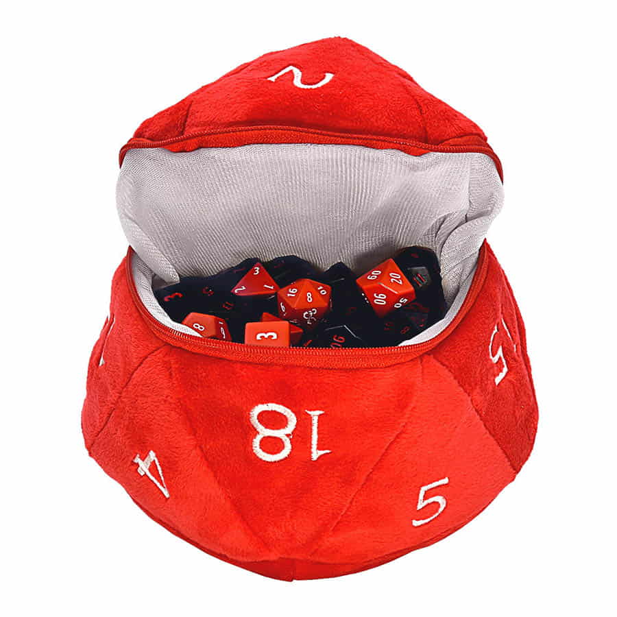 Ultra Pro Plush D&D Ampersand D20 Dice Bag of Holding Red | Dragon's Lair Comics and Fantasy Houston TX