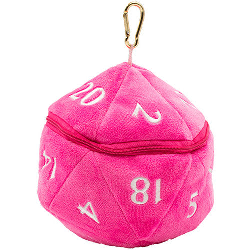 Ultra Pro D20 Plush Dice Bag Pink | Dragon's Lair Comics and Fantasy Houston TX