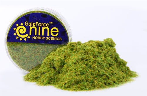 Gale Force 9 Miniatures Tools: Hobby Round Green Static Grass | Dragon's Lair Comics and Fantasy Houston TX