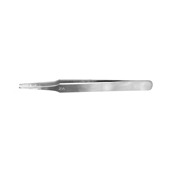 Vallejo Flat Rounded Stainless Steel Tweezers | Dragon's Lair Comics and Fantasy Houston TX