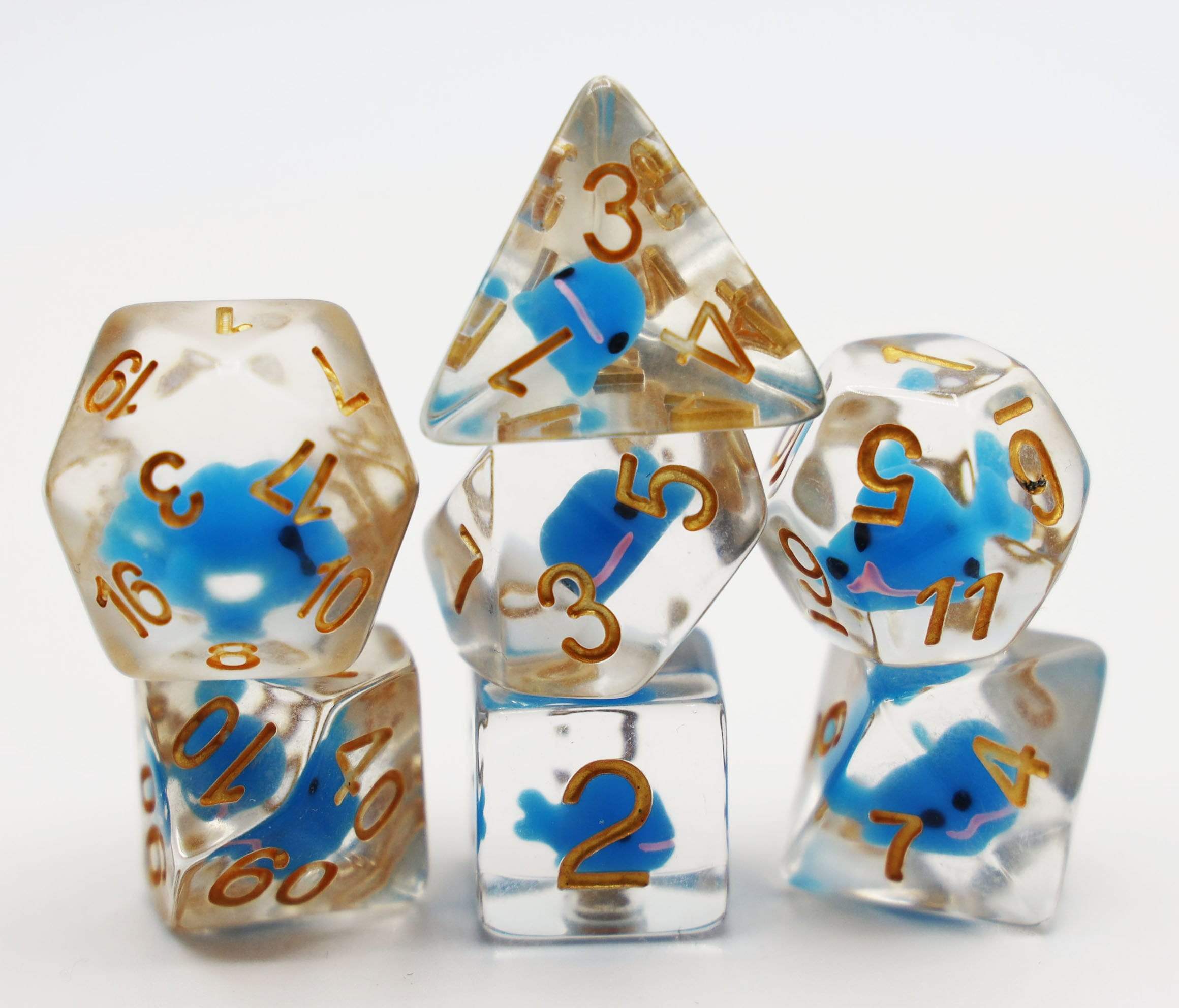 Foam Brain Blue Whale RPG Dice Set | Dragon's Lair Comics and Fantasy Houston TX