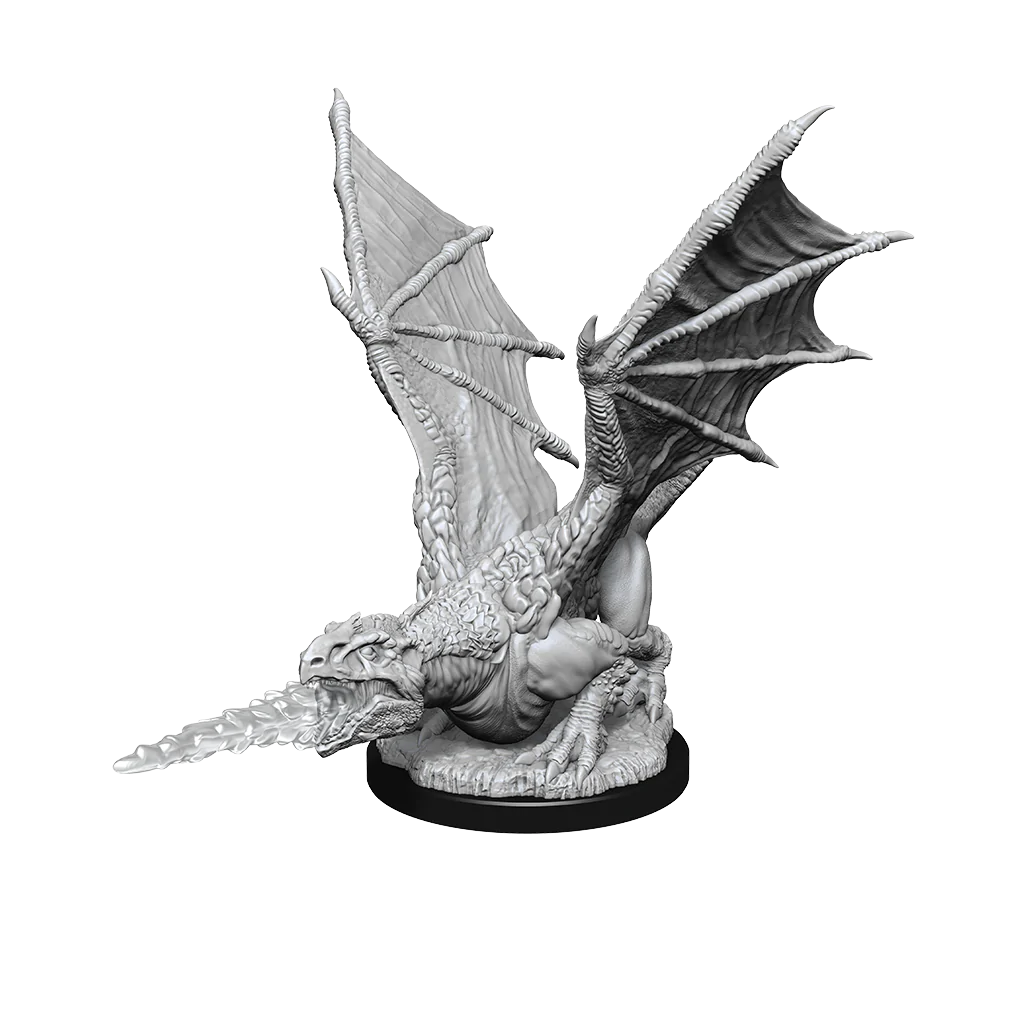 Wizkids Dungeons and Dragons Nolzur`s Marvelous Unpainted Miniatures: W19 White Dragon Wyrmling | Dragon's Lair Comics and Fantasy Houston TX