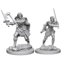 Wizkids Dungeons and Dragons: NOLZUR'S MARVELOUS UNPAINTED MINIATURES -W1-FEMALE HUMAN BARBARIAN | Dragon's Lair Comics and Fantasy Houston TX