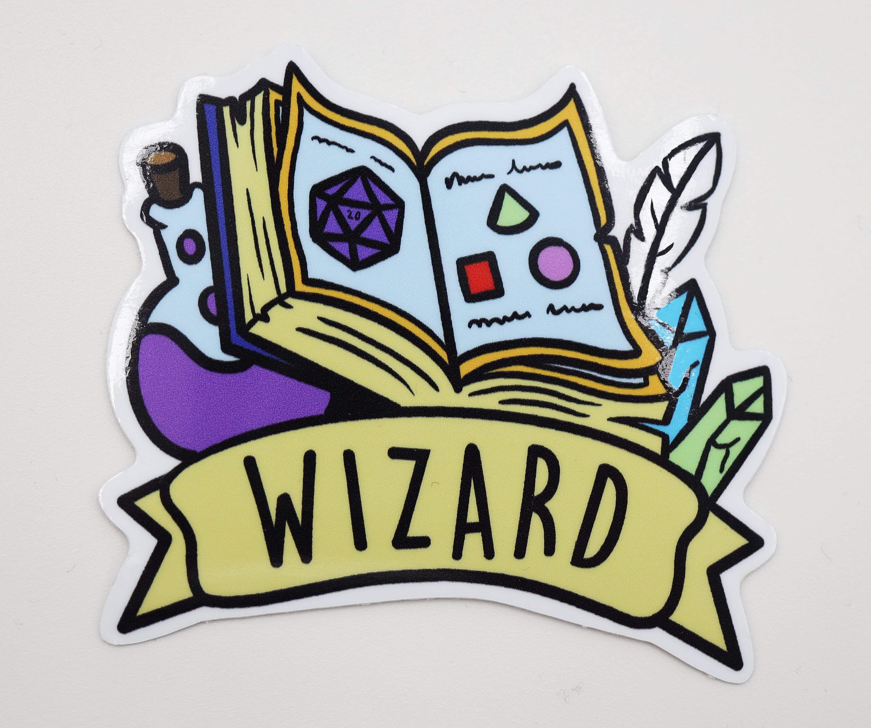 Foam Brain Banner Sticker: Wizard | Dragon's Lair Comics and Fantasy Houston TX