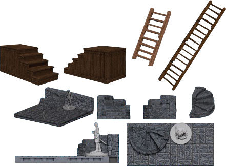 Wizkids Warlock Tiles Stairs and Ladders | Dragon's Lair Comics and Fantasy Houston TX