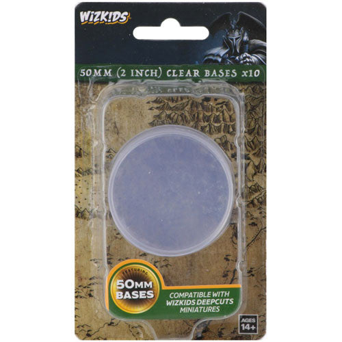 WIZKIDS DEEP CUTS UNPAINTED MINIATURES -CLEAR 50MM ROUND BASE | Dragon's Lair Comics and Fantasy Houston TX