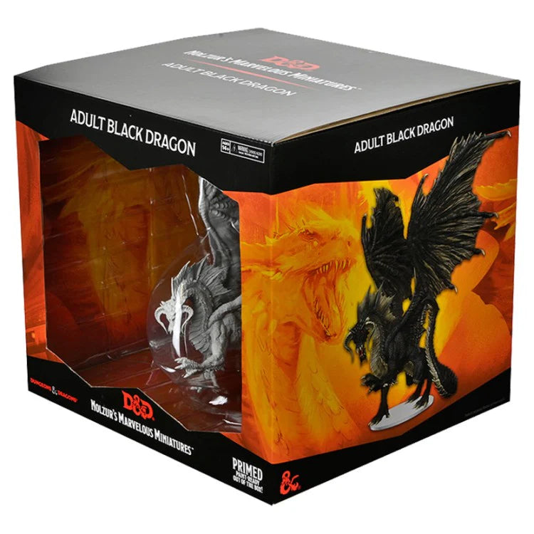 Wizkids Dungeons & Dragons Nolzur`s Marvelous Unpainted Miniatures: Adult Black Dragon | Dragon's Lair Comics and Fantasy Houston TX